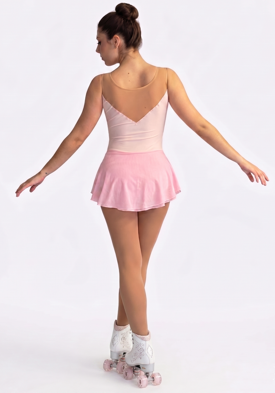 maillot patinaje rosa