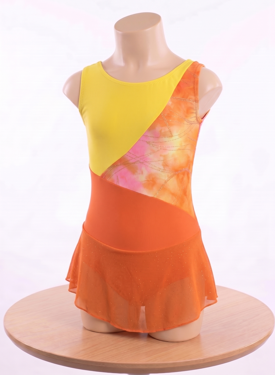 BONITO MAILLOT PATINAJE DE NIÑA