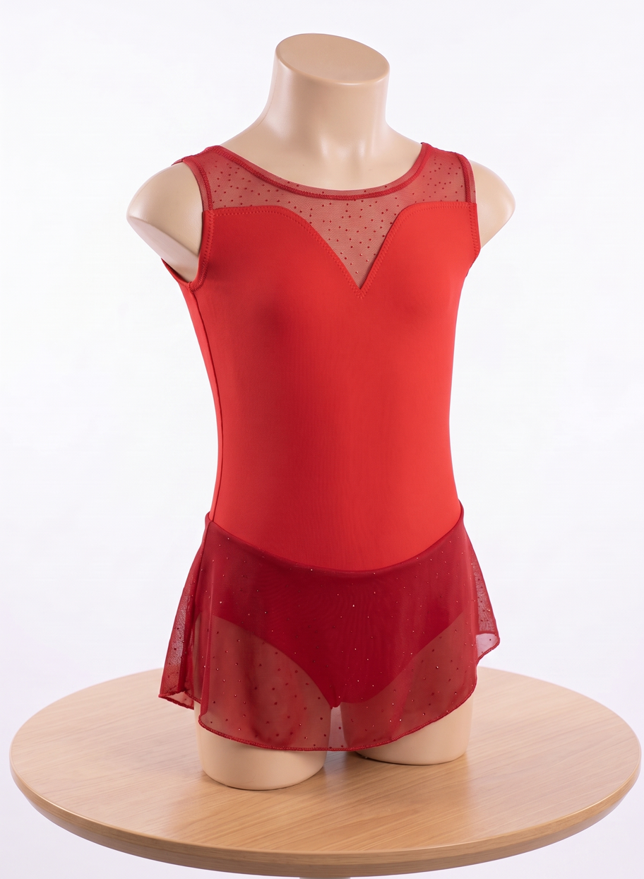 bonito maillot de patinaje para niña