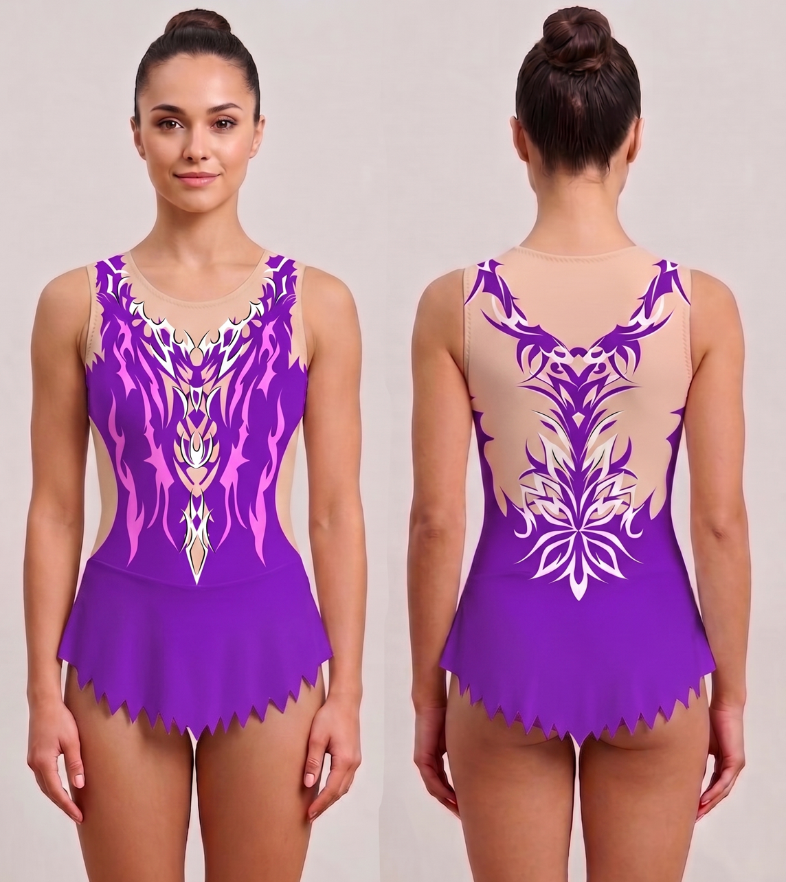 bonito maillot gimnasia